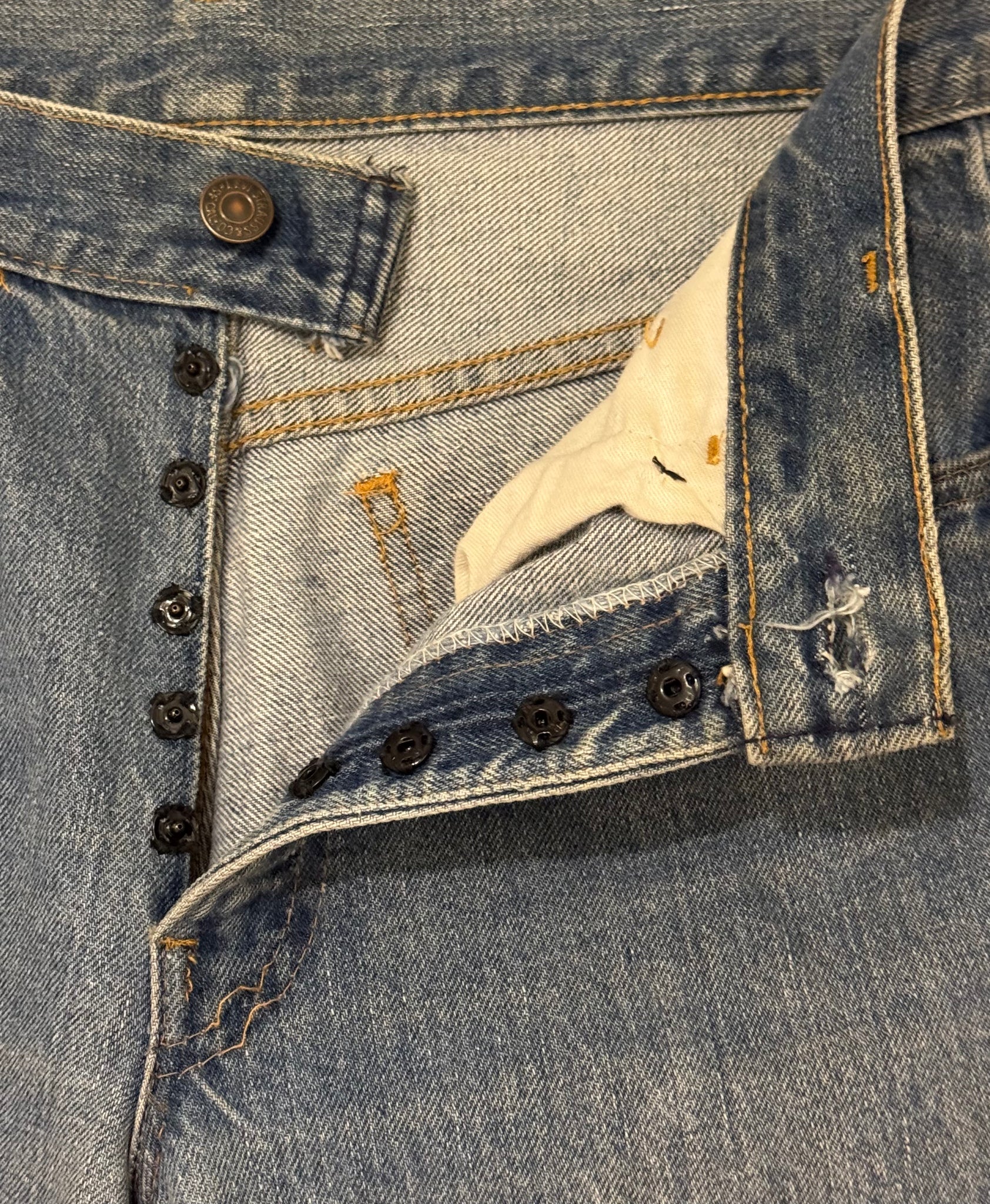 vintage 1970s LEVIS boot cut jeans 517 29 x 33 XS Great fade