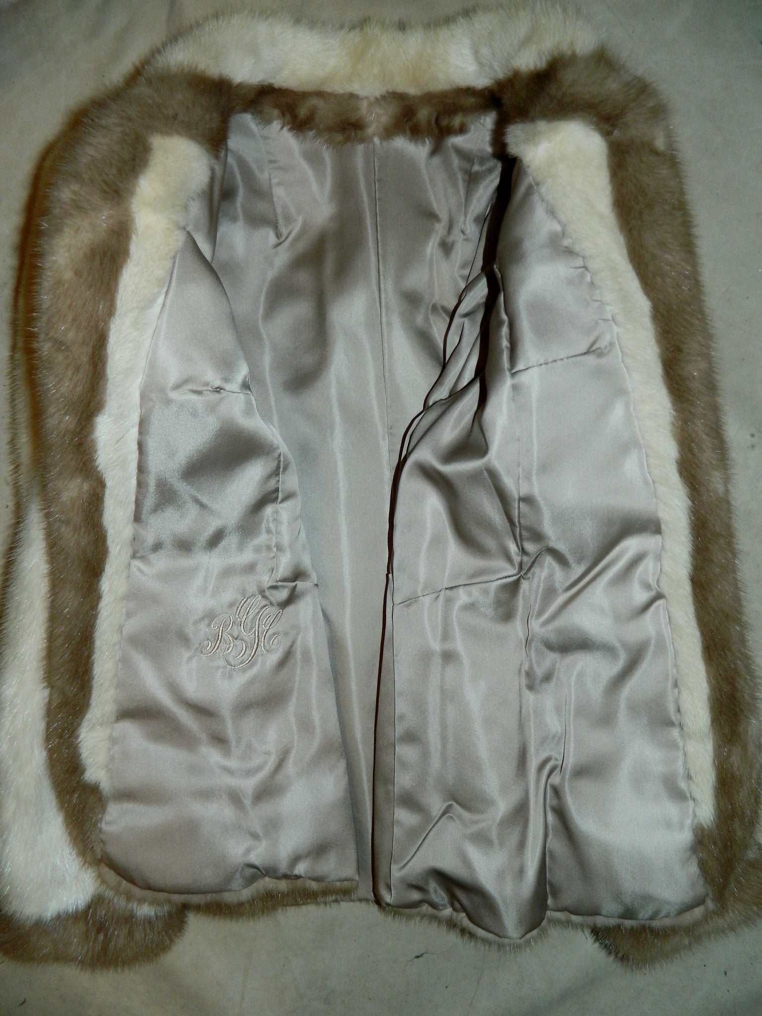 1970s mink jacket / vintage short coat pearl mink Palomino trim XS - S