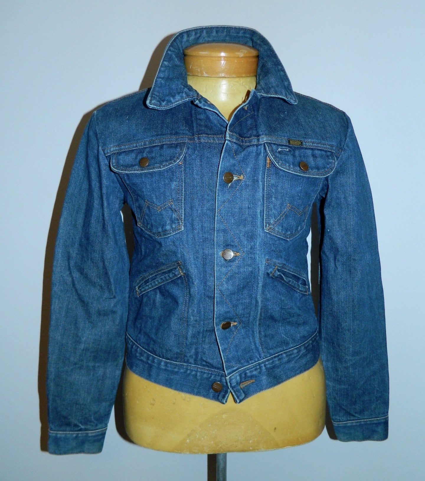 vintage denim MAVERICK Blue Bell jean jacket size 38