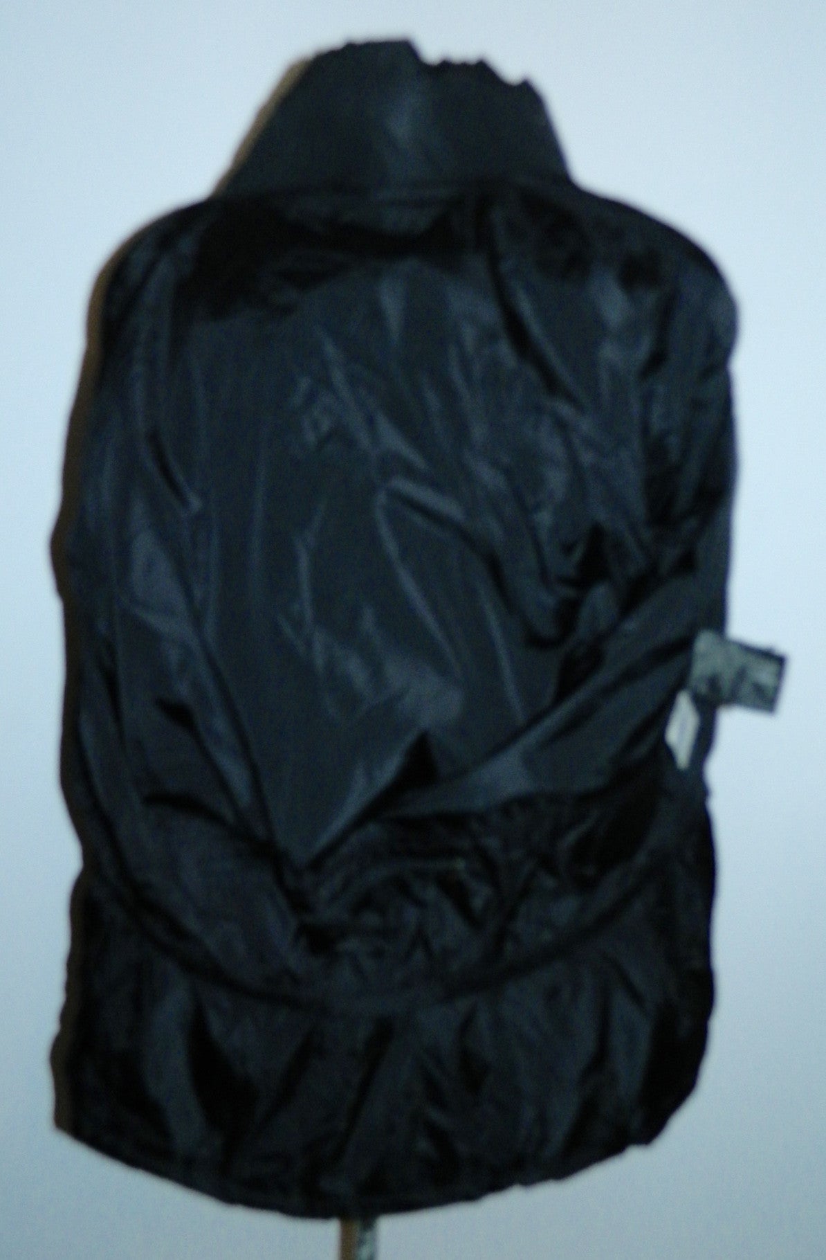 black nylon PRADA ski coat poly fill jacket Apres Ski travel It. 50 / US Mens M / Womens L- XL