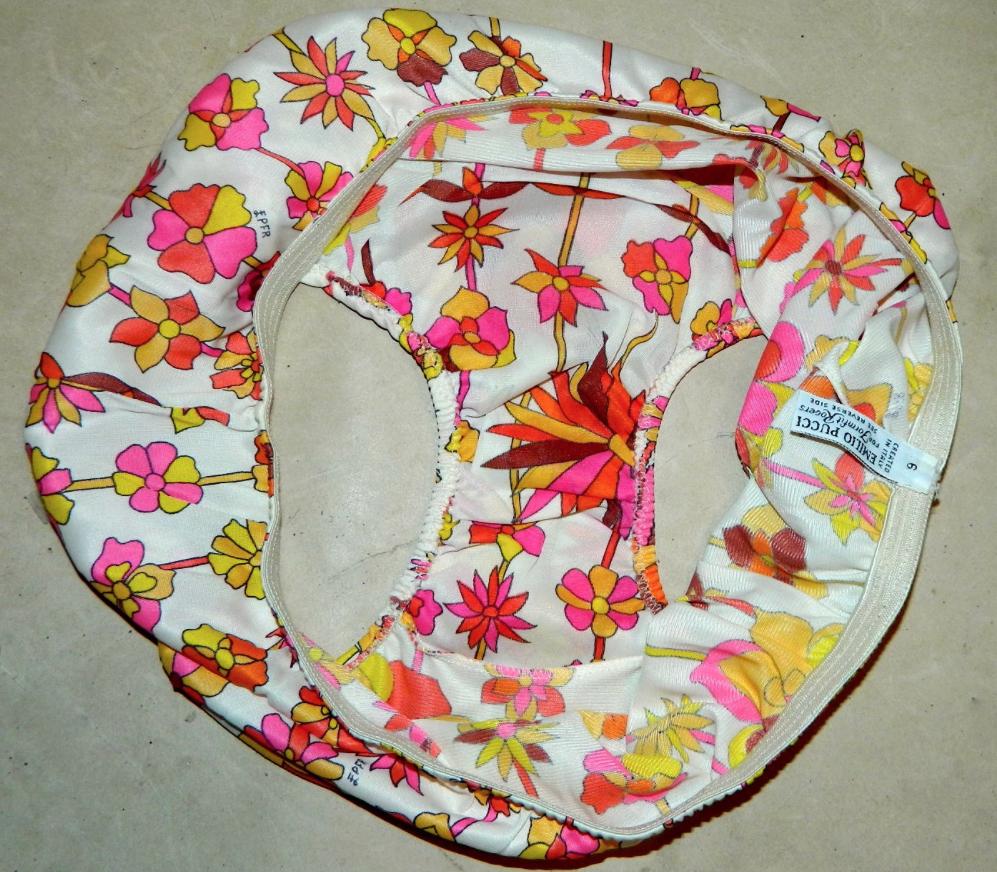 vintage EMILIO PUCCI panties 1960s EPFR underwear MOD flora 6