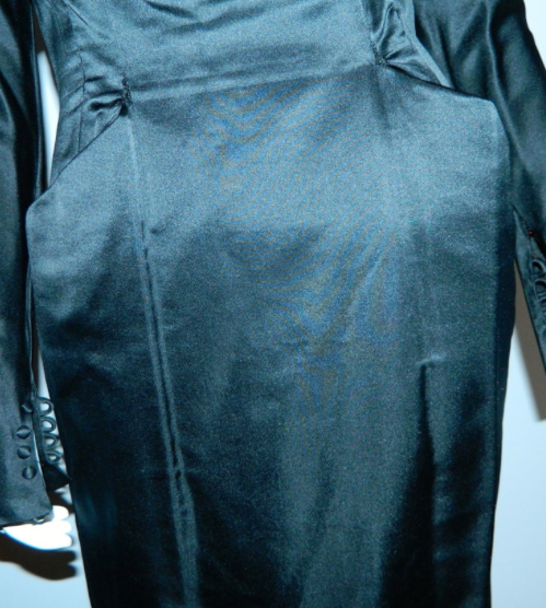 vintage 1950s Ceil Chapman cocktail dress silk satin ballet neck XS - S