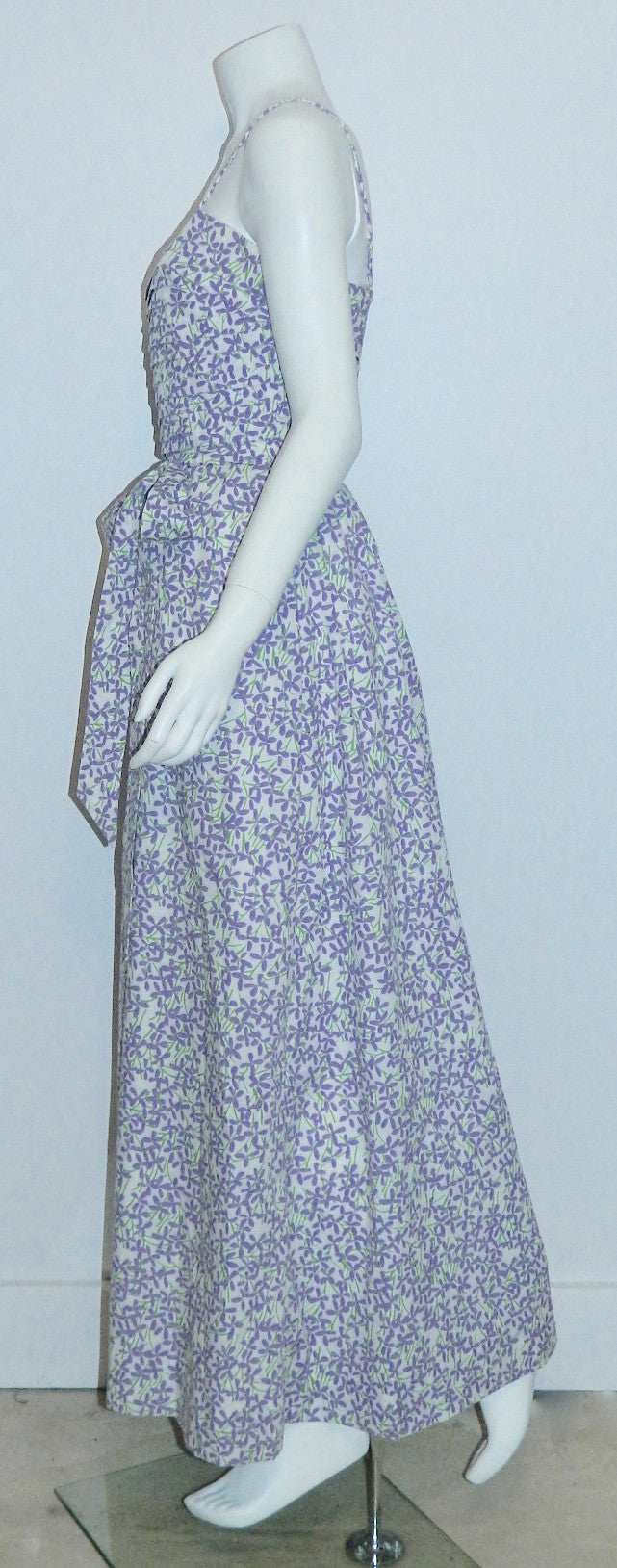 vintage Lilly Pulitzer dress 1970s purple floral gown maxi sundress XS - S