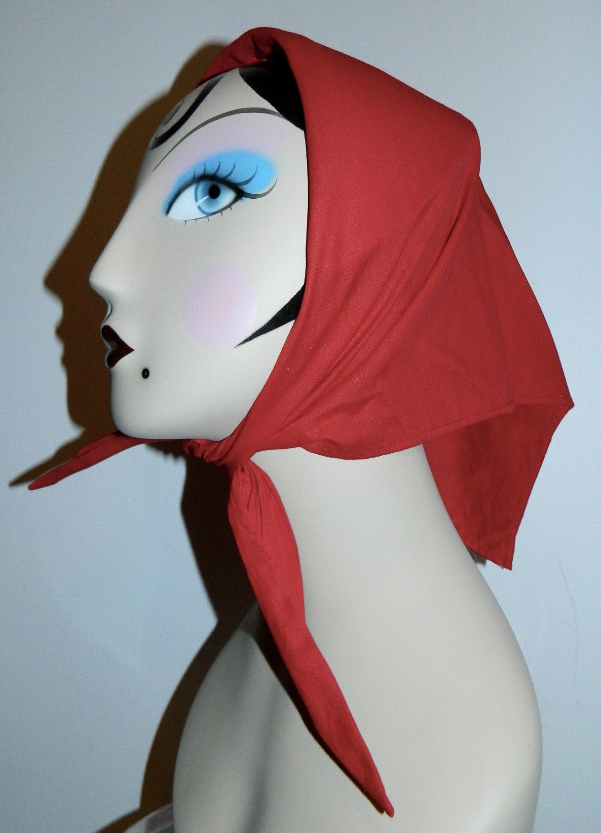vintage Lilly Pulitzer bandana 1960s head wrap red kerchief scarf