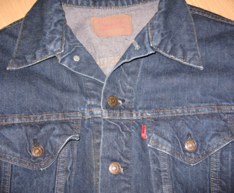vintage 1980s denim jacket LEVIS jeans Single Stitch 40